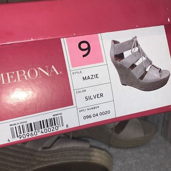 Merona Lace Up Espadrille Wedge Platform Sandals Size 9 - Picture 11 of 11